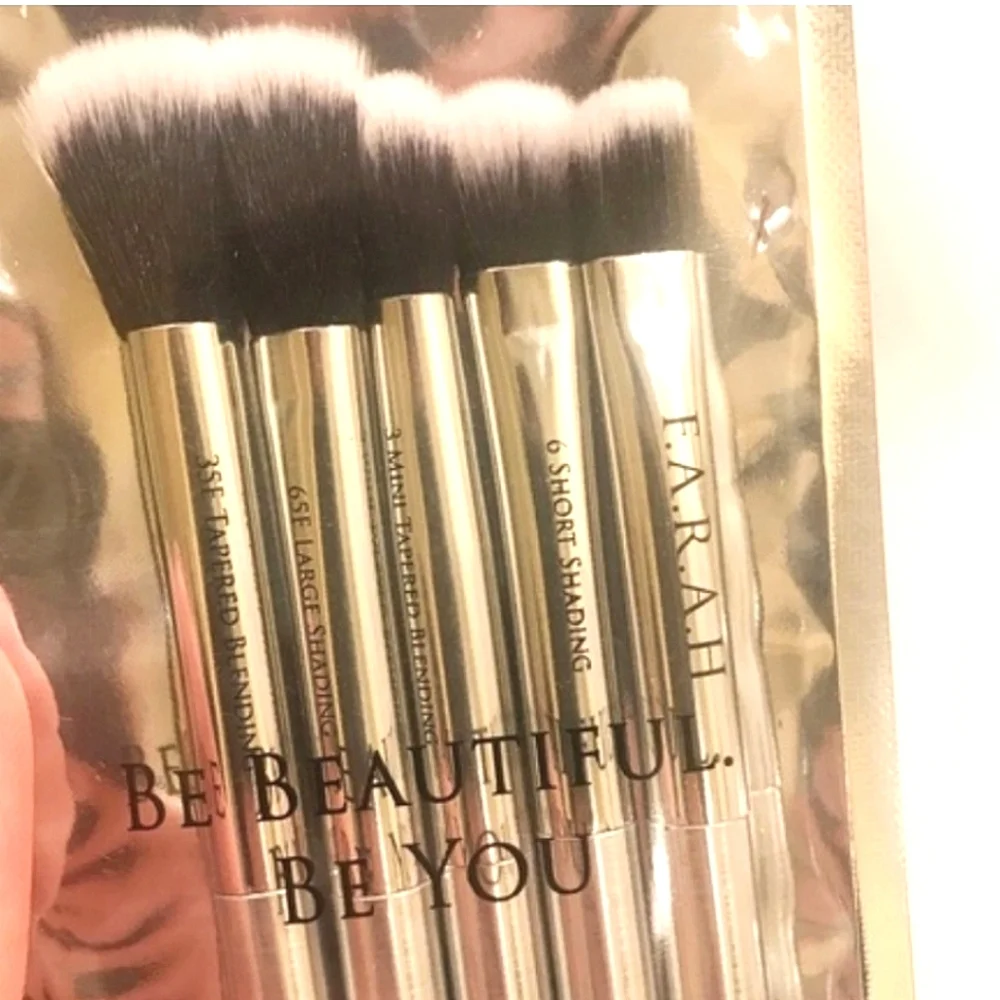 F.A.R.A.H. Eye Perfection 5pc Make-Up Cosmetics Brushes Set NWT